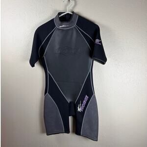 Hobie Water Sports Wetsuit Mens Size Medium Gray Surfing Scuba Jet Ski Swim